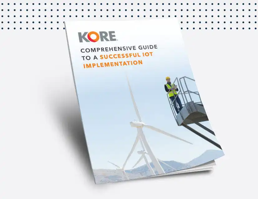IoT implementation guide booklet with wind turbines