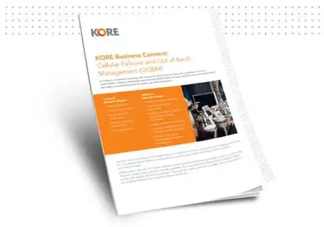 KORE Business Council informational brochure on desk